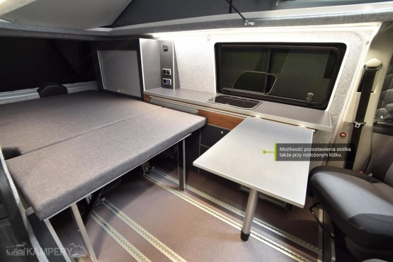                         Volkswagen T6 r.2018 wersja long – zabudowa kamper flex - wynajem, Kraków - zdjęcie 12
                        