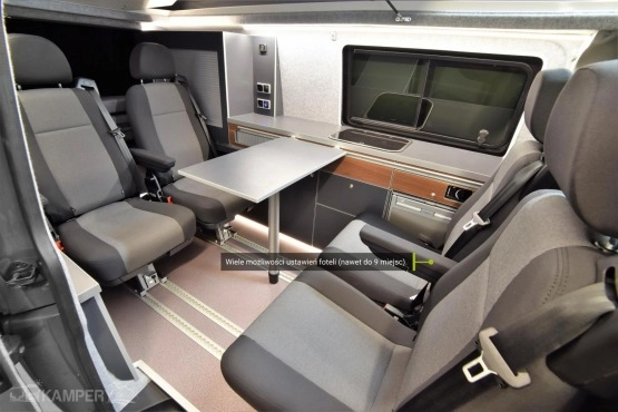                         Volkswagen T6 r.2018 wersja long – zabudowa kamper flex - wynajem, Kraków - zdjęcie 14
                        