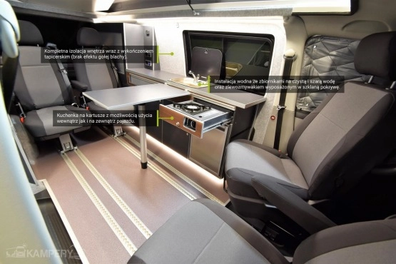                         Volkswagen T6 r.2018 wersja long – zabudowa kamper flex - wynajem, Kraków - zdjęcie 5
                        