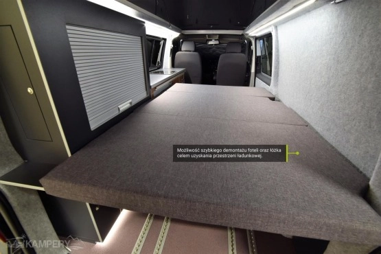                         Volkswagen T6 r.2018 wersja long – zabudowa kamper flex - wynajem, Kraków - zdjęcie 8
                        