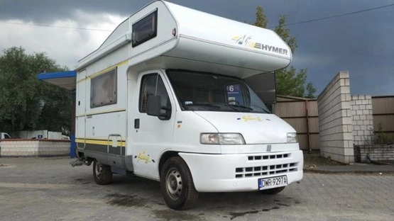                        Kamper Fiat Ducato 1999 r., 1.9 TD Hymer Eriba 4-osobowy, WC, Prysznic, Markiza - zdjęcie 1
                        