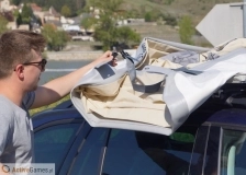                         Namiot dachowy ultralekki 25kg GentleTent Roof w pare minut zwykły samochód zamienić z kampera - zdjęcie 4
                        