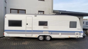                         Hobby Exclusive 650 KMFE – 1998r, rodzinna przyczepa z łóżkami piętrowymi, 6 osobowa - zdjęcie 2
                        