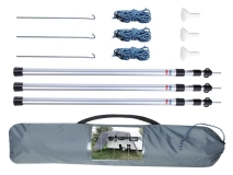                         DASZEK UNIWERSALNY DO PRZYCZEPY KEMPINGOWEJ • PRZEDSIONEK • OSŁONA • MARKIZA / WYMIARY 220 + 400 + 220 x 240 cm. - zdjęcie 10
                        