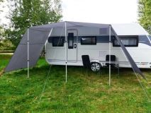                         DASZEK UNIWERSALNY DO PRZYCZEPY KEMPINGOWEJ • PRZEDSIONEK • OSŁONA • MARKIZA / WYMIARY 220 + 400 + 220 x 240 cm. - zdjęcie 4
                        