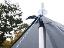                         DASZEK UNIWERSALNY DO PRZYCZEPY KEMPINGOWEJ • PRZEDSIONEK • OSŁONA • MARKIZA / WYMIARY 220 + 400 + 220 x 240 cm. - zdjęcie 8
                        