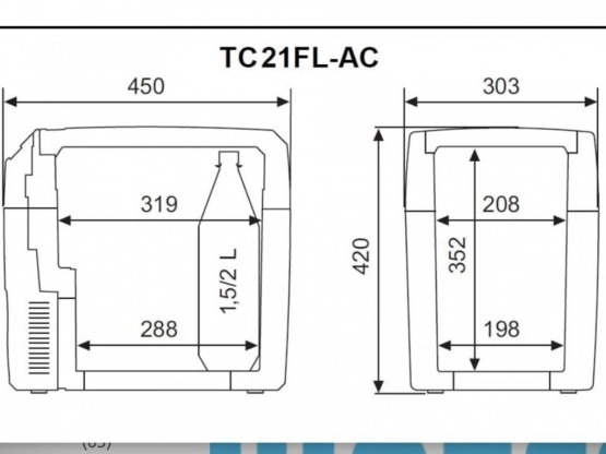                         Przenośna lodówka termoelektryczna z elektronicznym termostatem TropiCool TC 21FL - zdjęcie 2
                        