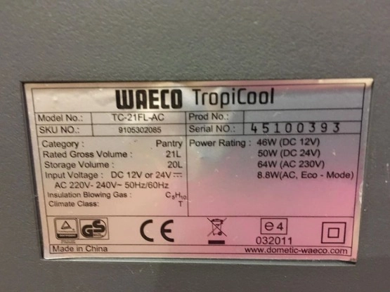                         Przenośna lodówka termoelektryczna z elektronicznym termostatem TropiCool TC 21FL - zdjęcie 6
                        