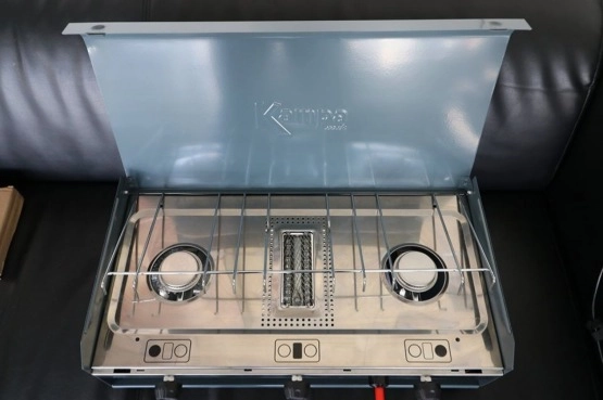                         Kuchenka turystyczna dwa palniki plus grill - zdjęcie 1
                        