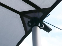                         DASZEK UNIWERSALNY ZE ŚCIANKAMI BOCZNYMI DO PRZYCZEPY KEMPINGOWEJ • PRZEDSIONEK • OSŁONA • MARKIZA / WYMIARY 220 + 250 + 220 x 240 cm. - zdjęcie 4
                        