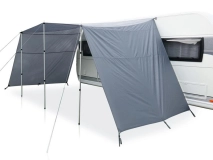                         DASZEK UNIWERSALNY ZE ŚCIANKAMI BOCZNYMI DO PRZYCZEPY KEMPINGOWEJ • PRZEDSIONEK • OSŁONA • MARKIZA / WYMIARY 220 + 400 + 220 x 240 cm. - zdjęcie 2
                        