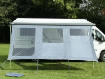                         ŚCIANKA UNIWERSALNA PRZEDNIA Z OKNAMI DO MARKIZY W POJAZDACH KEMOINGOWYCH • OSŁONA • MARKIZA / WYMIARY 280 x 200 cm.  - zdjęcie 2
                        