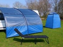                         DASZEK UNIWERSALNY DO POJAZDÓW KEMPINGOWYCH • PRZEDSIONEK LEKKI OTWARTY • ŚCIANKA • OSŁONA • MARKIZA / WYMIARY 200 x 260 x 245÷260 cm.  - zdjęcie 4
                        