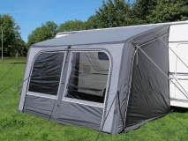                         PRZEDSIONEK UNIWERSALNY LEKKI DO PRZYCZEPY KEMPINGOWEJ • NAMIOT • OSŁONA • DASZEK • MARKIZA / WYMIARY 340 x 250 x 235÷250 cm. / POWIERZCHNIA PODŁOGI - 8,5 m² - zdjęcie 2
                        