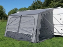                         PRZEDSIONEK UNIWERSALNY LEKKI DO PRZYCZEPY KEMPINGOWEJ • NAMIOT • OSŁONA • DASZEK • MARKIZA / WYMIARY 340 x 250 x 235÷250 cm. / POWIERZCHNIA PODŁOGI - 8,5 m² - zdjęcie 3
                        