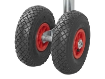                         KOŁO PODPOROWE MANEWROWE PODWÓJNE DO PRZYCZEPY KEMPINGOWEJ LUB TOWAROWEJ / OBCIĄŻENIE STATYCZNE DO 300 KG. - zdjęcie 4
                        