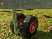                         KOŁO PODPOROWE MANEWROWE PODWÓJNE DO PRZYCZEPY KEMPINGOWEJ LUB TOWAROWEJ / OBCIĄŻENIE STATYCZNE DO 300 KG. - zdjęcie 8
                        