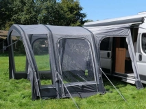                         PRZEDSIONEK UNIWERSALNY LEKKI DO POJAZDÓW KEMPINGOWYCH TYPU KAMPER MONTOWANY DO MARKIZY • NAMIOT • OSŁONA • DASZEK • MARKIZA / WYMIARY 320 x 325 x 230÷270 cm. - zdjęcie 2
                        
