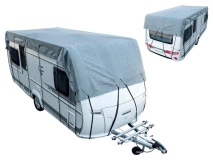                         PLANDEK • POKROWIEC UNIWERSLNY NA DACH POJAZDÓW KEMPINGOWYCH TYPU PRZYCZEPA KEMPINGOWA LUB KAMPAR / WYMIARY - 500 x 300 cm. / RÓŻNE DŁUGOŚCI PRODUKTU - zdjęcie 1
                        