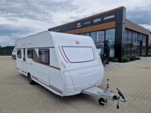                         Nowa przyczepa kempingowa 3 ŁÓŻKA PIĘTROWE Burstner 550TK XCAMP Hobby - zdjęcie 1
                        