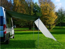                         ŚCIANKA UNIWERSALNA PRZEDNIA TYPU SUN+WIND BLOCKER DO MARKIZY W POJAZDACH KEMOINGOWYCH • OSŁONA • MARKIZA / WYMIARY 240 x 200 cm. / RÓŻNE  ROZMIARY - zdjęcie 4
                        