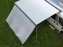                         ŚCIANKA UNIWERSALNA PRZEDNIA TYPU SUN+WIND BLOCKER DO MARKIZY W POJAZDACH KEMOINGOWYCH • OSŁONA • MARKIZA / WYMIARY 240 x 200 cm. / RÓŻNE  ROZMIARY - zdjęcie 5
                        