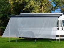                         ŚCIANKA UNIWERSALNA PRZEDNIA TYPU SUN+WIND BLOCKER DO MARKIZY W POJAZDACH KEMOINGOWYCH • OSŁONA • MARKIZA / WYMIARY 240 x 200 cm. / RÓŻNE  ROZMIARY - zdjęcie 3
                        