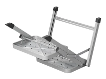                         SCHODEK DWU-STOPNIOWY METALOWY SKŁADANY DO PRZYCZEPY KEMPINGOWEJ LUB KAMPERA • STOPIEŃ / WYSOKOŚĆ STOPNIA 40 cm. / OBCIĄŻENIE DO 150 KG - zdjęcie 4
                        