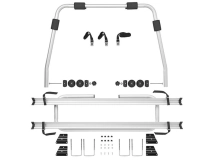                         PLATFORMA TRANSPORTOWA • BAGAŻNIK DO TRANSPORTU ROWERÓW MONTOWANY NA DYSZEL PRZYCZEPY KEMPINGOWEJ / MIEJSCE NA 2 ROWERY /  OBCIĄŻENIE DO 40 KG. - zdjęcie 6
                        