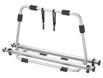                         PLATFORMA TRANSPORTOWA • BAGAŻNIK DO TRANSPORTU ROWERÓW MONTOWANY NA DYSZEL PRZYCZEPY KEMPINGOWEJ / MIEJSCE NA 2 ROWERY /  OBCIĄŻENIE DO 40 KG. - zdjęcie 3
                        