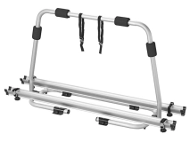                         PLATFORMA TRANSPORTOWA • BAGAŻNIK DO TRANSPORTU ROWERÓW MONTOWANY NA DYSZEL PRZYCZEPY KEMPINGOWEJ / MIEJSCE NA 2 ROWERY /  OBCIĄŻENIE DO 40 KG. - zdjęcie 2
                        