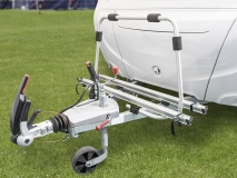                         PLATFORMA TRANSPORTOWA • BAGAŻNIK DO TRANSPORTU ROWERÓW MONTOWANY NA DYSZEL PRZYCZEPY KEMPINGOWEJ / MIEJSCE NA 2 ROWERY /  OBCIĄŻENIE DO 40 KG. - zdjęcie 1
                        