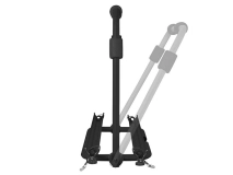                         PLATFORMA TRANSPORTOWA • BAGAŻNIK DO TRANSPORTU ROWERÓW MONTOWANY NA DYSZEL PRZYCZEPY KEMPINGOWEJ / MIEJSCE NA 2 ROWERY /  OBCIĄŻENIE DO 40 KG. - zdjęcie 5
                        