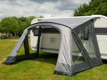                         PRZEDSIONEK UNIWERSALNY LEKKI DO PRZYCZEPY KEMPINGOWEJ • NAMIOT • OSŁONA • DASZEK • MARKIZA / WYMIARY 330 x 250 x 245 cm. / POWIERZCHNIA PODŁOGI - 8,25 m² / RÓŻNE WIELKOŚCI - zdjęcie 2
                        