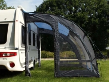                         PRZEDSIONEK UNIWERSALNY LEKKI DO PRZYCZEPY KEMPINGOWEJ • NAMIOT • OSŁONA • DASZEK • MARKIZA / WYMIARY 390 x 260 x 245 cm. / POWIERZCHNIA PODŁOGI - 10,1 m² - zdjęcie 4
                        