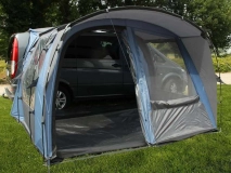                         PRZEDSIONEK UNIWERSALNY LEKKI DO POJAZDÓW KEMPINGOWYCH TYPU MINI BUS LUB VAN • OSŁONA • DASZEK • MARKIZA / WYMIARY 270 x 300 x 180÷230 CM. - zdjęcie 3
                        