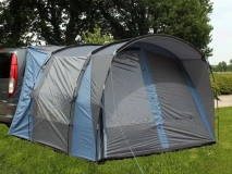                         PRZEDSIONEK UNIWERSALNY LEKKI DO POJAZDÓW KEMPINGOWYCH TYPU MINI BUS LUB VAN • OSŁONA • DASZEK • MARKIZA / WYMIARY 270 x 300 x 180÷230 CM. - zdjęcie 2
                        