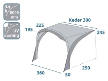                         DASZEK UNIWERSALNY ZE STELAŻEM PNEUMATYCZNYM TYPU EASY AIR DO PRZYCZEPY KEMPINOWEJ LUB KAMPERA • PRZEDSIONEK OTWARTY LEKKI DO POJAZDÓW KEMPINGOWYCH • NAMIOT • OSŁONA • MARKIZA / WYMIARY - 360 x 250 x 245 CM. / POWIERZCHNIA PODŁOGI - 9,0 m² - zdjęcie 6
                        