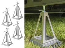                         PODPORY STABILIZACYJNE REGULOWANE Z ALUMINIUM DO PRZYCZEPY KEMPINGOWEJ • PODPORA • KOBYŁKA • STOJAK • SŁUPEK • STABILIZATOR / ZESTAW 4 SZTUKI / OBCIĄZENIE DO 900 kg NA 1 SZTUKĘ - zdjęcie 1
                        