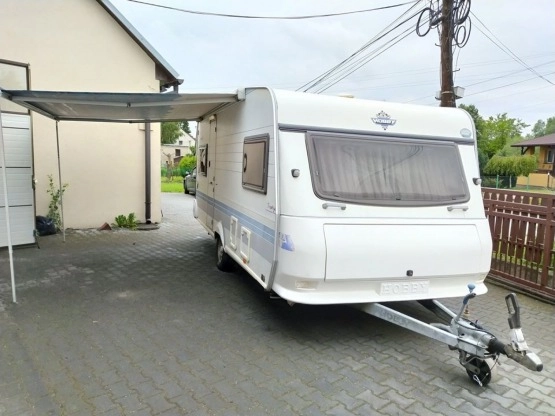                         Przyczepa kempingowa Hobby Prestige 495, markiza, ciepła woda, 2000 rok - zdjęcie 1
                        