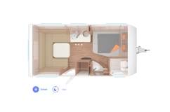                         2026 Weinsberg CaraCito 450 FU DMC 1200 kg / Łóżko francuskie / 4-5 osobowa - zdjęcie 3
                        