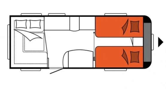                         Przyczepa kempingowa Hobby 540 Exclusive, przedsionek Isabella - zdjęcie 7
                        