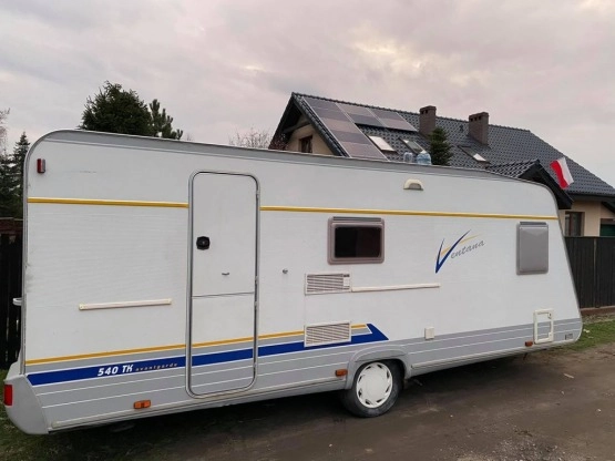                         Przyczepa kempingowa Burstner 5-6 osób, łóżka piętrowe, mover, zarejestrowana - zdjęcie 1
                        