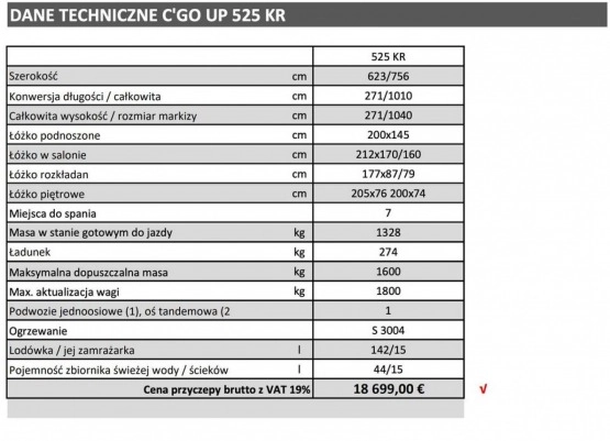                         Przyczepa kempingowa Dethleffs c'go up 525 KR - zdjęcie 4
                        