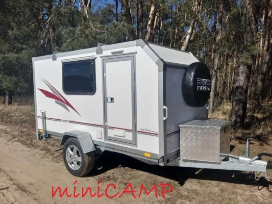                         Everest miniCAMP Przyczepa kempingowa micro Nowa OFF-ROAD od ręki - zdjęcie 2
                        