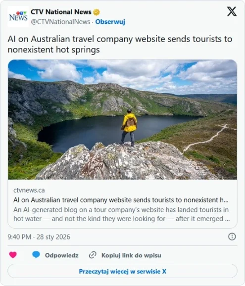 Używasz AI do planowania podróży? Uwaga, czasami się myli 2