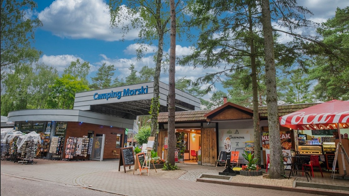 Camping Morski Łeba - wejście 