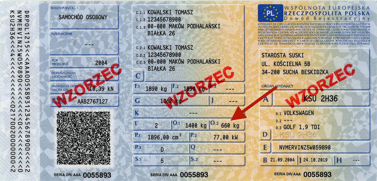 dowód rejestracyjny