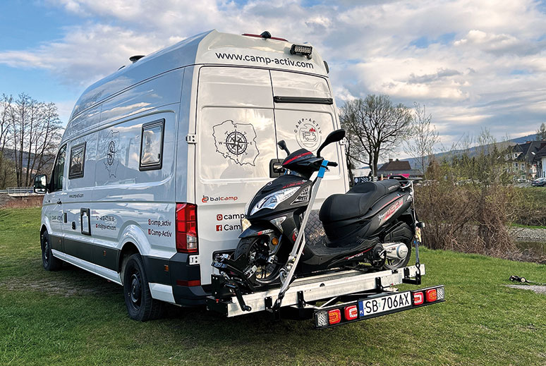 Moduły transportowe do kampera na przedłużeniu ramy 1