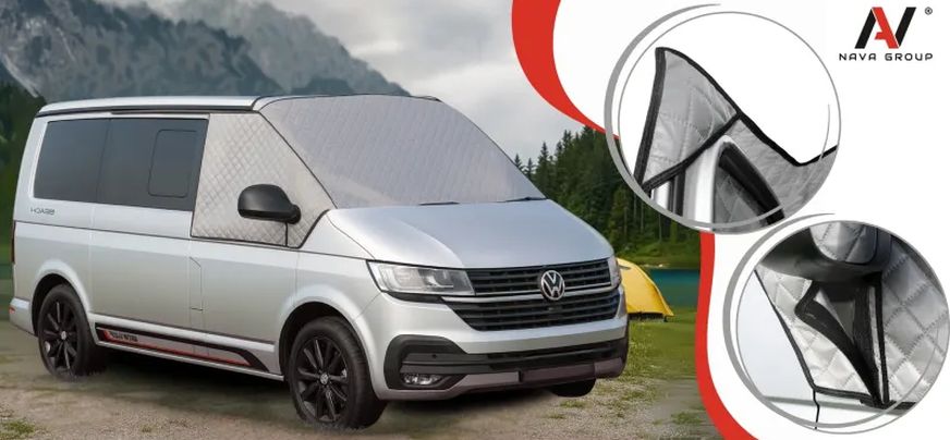 Mata termiczna na dach sypialny oraz szyby kampera 2